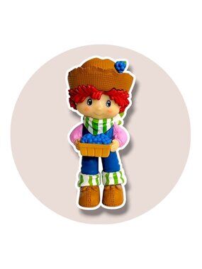 Strawberry Shortcake Action Figure Toy: Huckleberry Pie, 2.5 in.